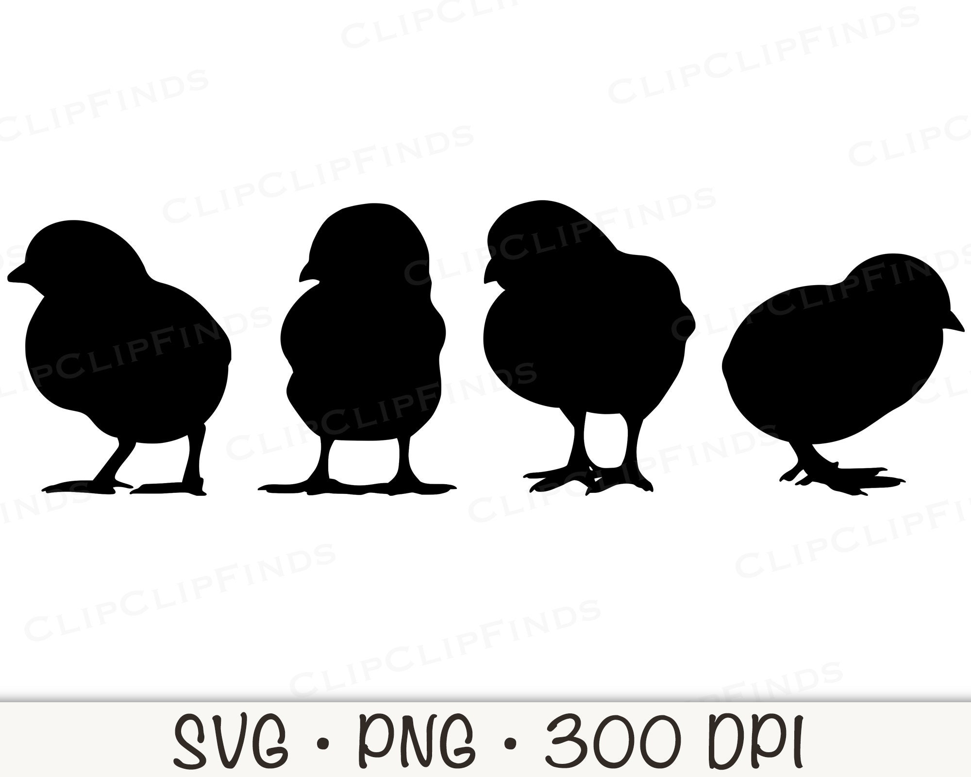 Baby Chick Silhouette SVG Vector Cut File and PNG Transparent Background  Sublimation Clip Art Instant Download - Etsy Denmark