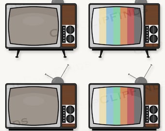 Retro TV PNG, TV Clipart, Television Svg, 80's, 90's, 70's, Mid-Century Tv, Vintage Tv, Nostalgic Tv, Digital Download