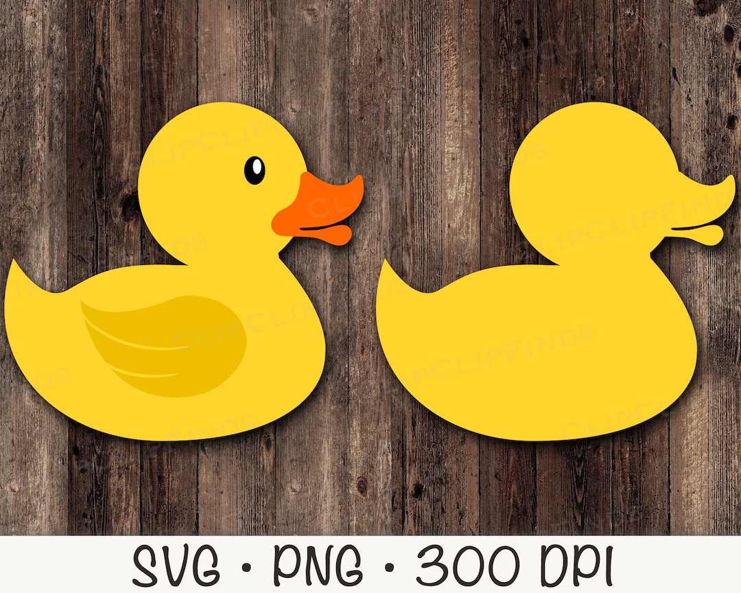 Rubber Duck Ducky SVG Vector Cut File and PNG Transparent Background