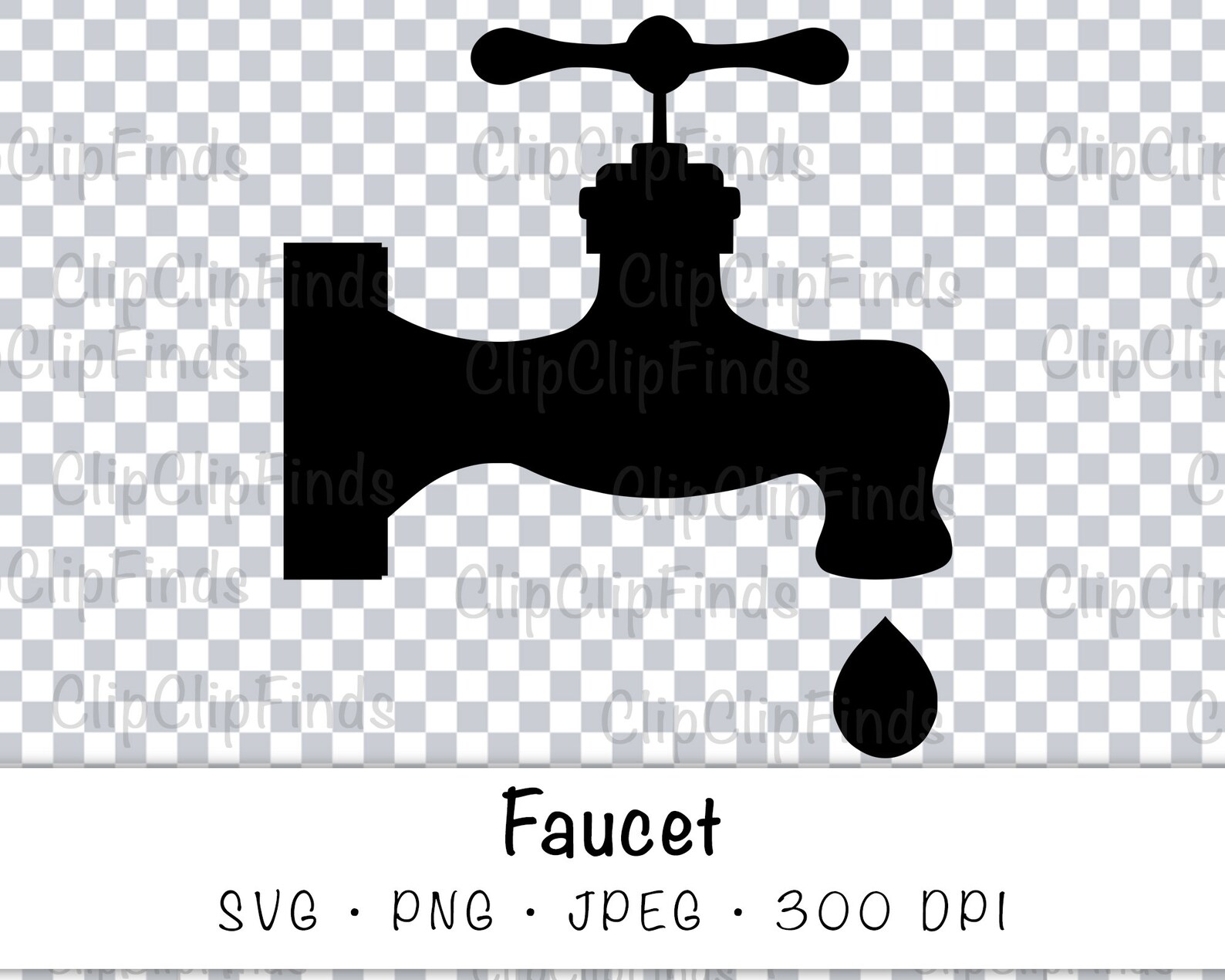 Vintage Water Faucet SVG Vector Cut File JPEG PNG Etsy