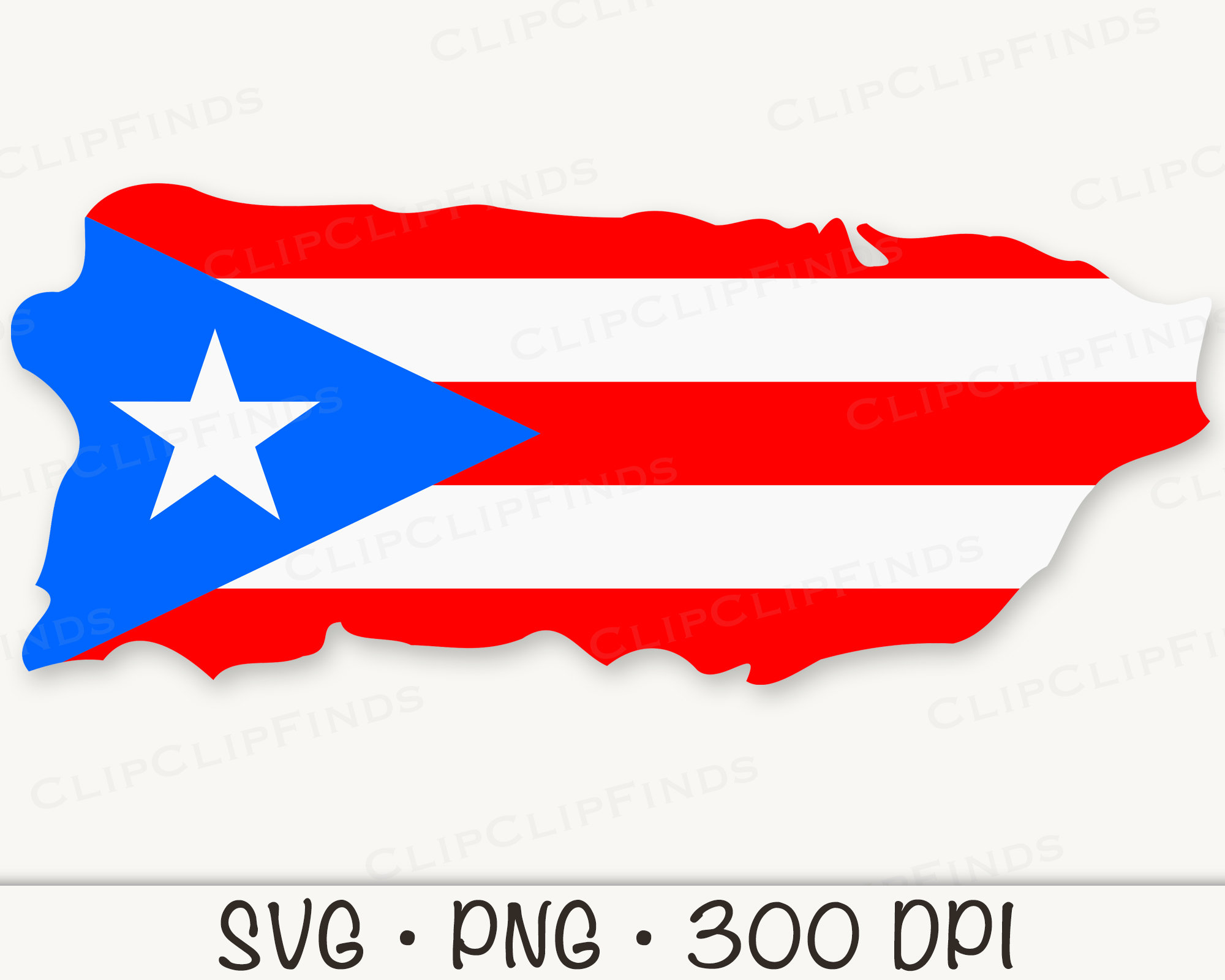 Bandera De Puerto Rico Esquema Svg Puerto Rico Bandera Svg Etsy