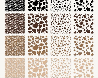 Cow Print SVG, Cow Print Pattern PNG, Cow Clipart, Farm Animal, Cow Pattern, Cow Overlay Element, Cow Spots, Highland Cow, Digital Download