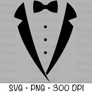 Tuxedo, Tux, Bowtie, Tux Collar, SVG PNG, Instant Digital Download - Etsy