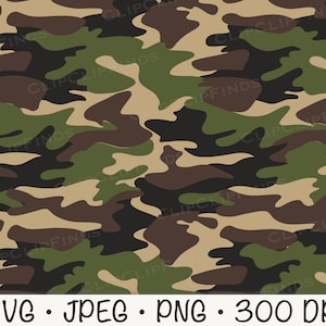 U.s.army M81 Woodland Camouflage Stencil Pattern Printed on 