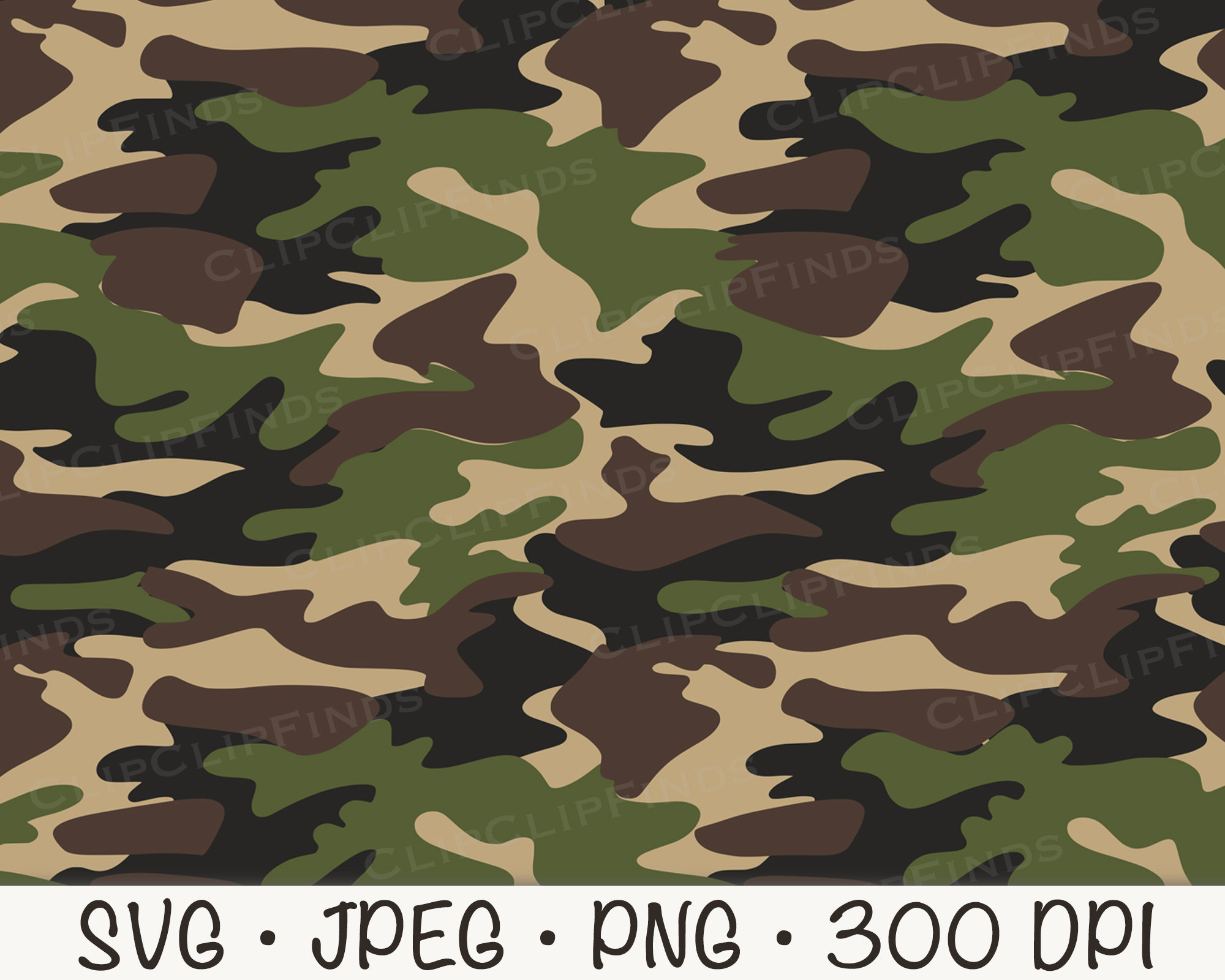 Camo Design Clipart