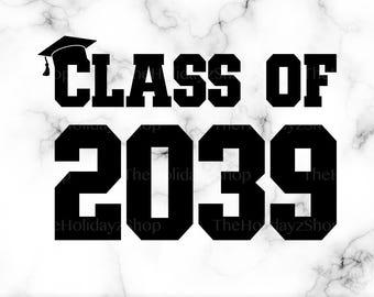 Class of 2039 2040 2041 2042 2043 2044 PNG, SVG, Kindergarten, Sublimation, Vector, School, Graduation, t-Shirt Design File,Digital Download