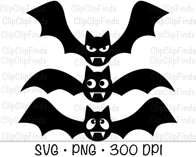 Flying Bats Cute Bats Bats With Faces Bats With Fangs Etsy