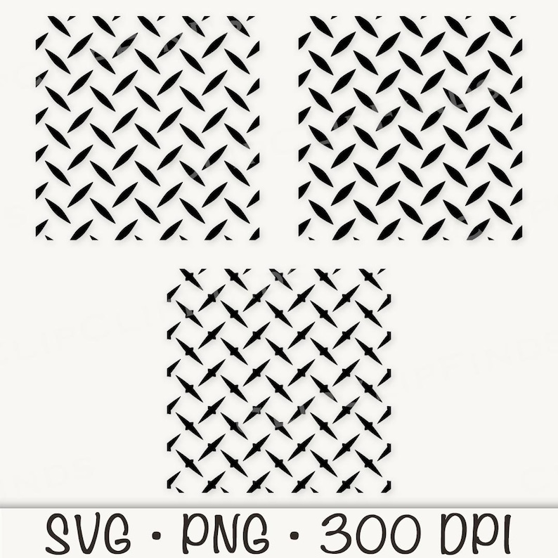Diamond Plate Pattern SVG, Seamless, Metal Texture, Steel, PNG, Vector ...