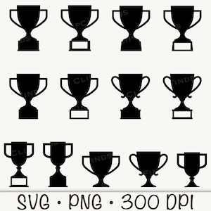 Troféu SVG, Troféu PNG, Troféu Vetor, Prêmio, Primeiro Lugar, Medalha, Melhor, Nº 1, Campeão, 1º Lugar, Vencedor, Mãe, Pai, Silhueta, Arquivo Digital