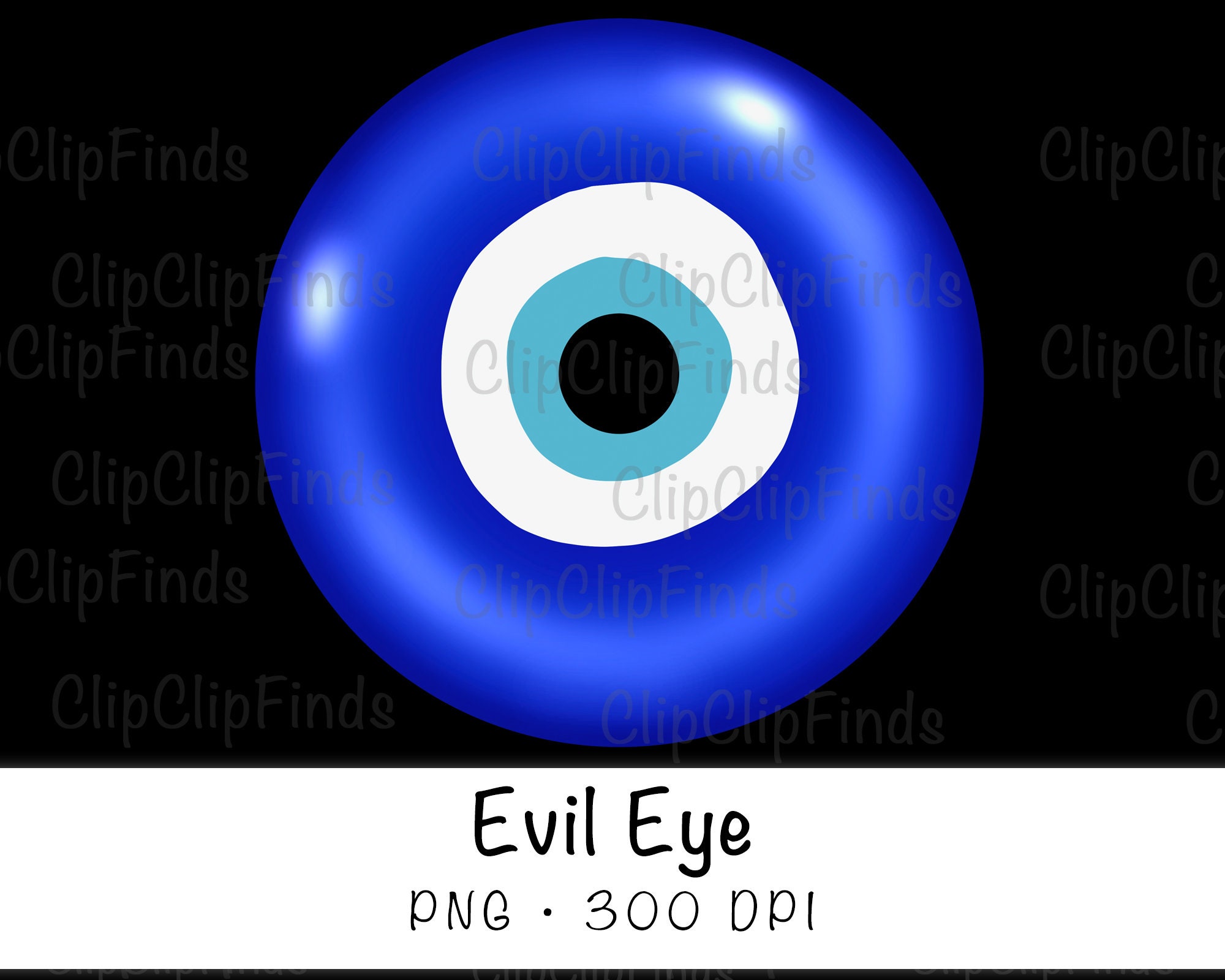 Evil Eye Emoji PNG Transparent Background Clip Art Sublimation Etsy