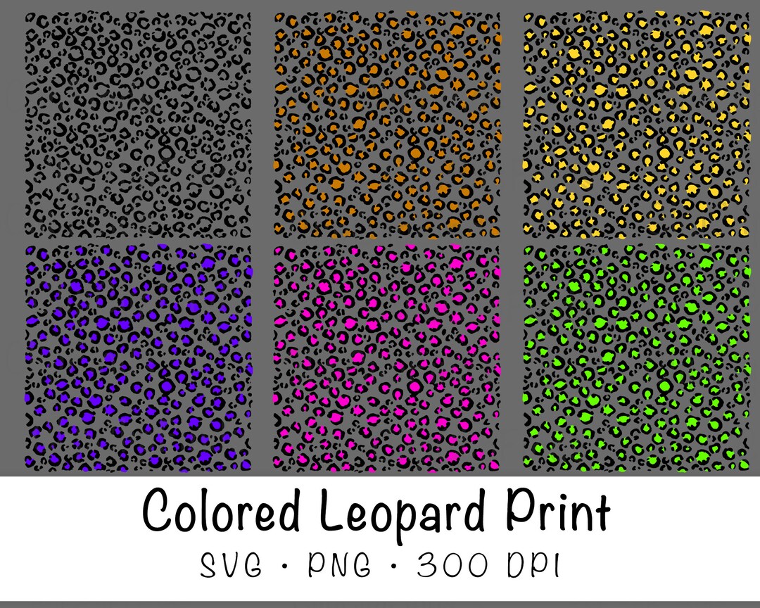 Black Matte Glitter Leopard Cheetah Digital Paper Background INSTANT  DOWNLOAD Print and Cut File Silhouette Cricut Sublimation