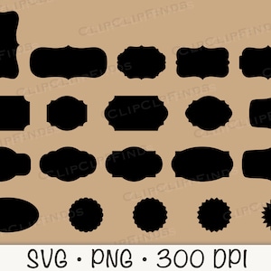 Cadres SVG, bannières SVG, cadres Png vintage, cadres ornés classiques, cadres décoratifs, décoration de fête SVG, vintage, téléchargement numérique immédiat