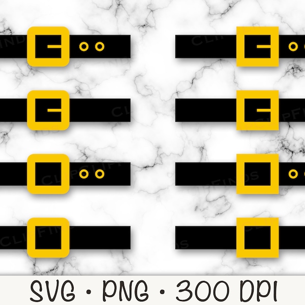 Belt SVG, Santa Belt,  Santa Belt with Holes and without Holes, Santa Claus, SVG, PNG, Sublimation, Instant Digital Download