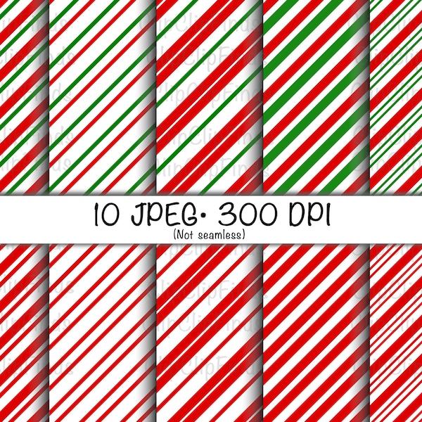Christmas Digital Wallpaper, Peppermint Pattern, Candy Cane Pattern, NOT SEAMLESS, JPEG, Instant Digital Download