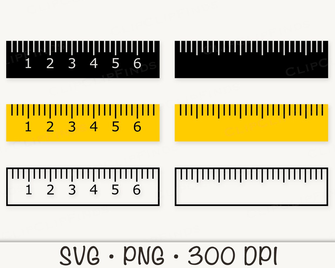 Ruler SVG Clipart: School Teacher Supply (digital Download) - Etsy