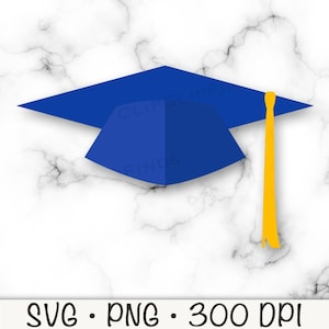 Blauwe afstudeerpet SVG, afstudeerpet en kwastje, afstudeerhoed, afstuderen SVG, png, clipart, 2025 afgestudeerd, instant digitale download