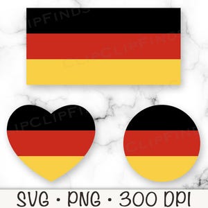 German Flag SVG, Germany Flag Heart PNG, German Flag Circle, Sublimation, T-Shirt Design, Germany Clipart, Octoberfest, Digital Download