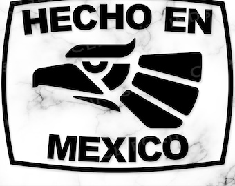 Hecho en Mexico SVG Vector Cut File and PNG Transparent Background Clip Art Instant Download