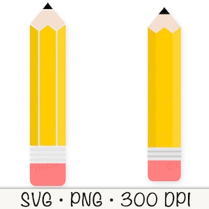 Pencil SVG, Pencil PNG, Pencil Clipart, School SVG, Back to School, Instant Digital Download