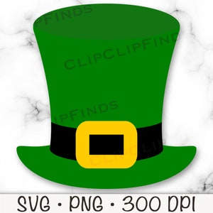 Leprechaun Hat SVG, Leprechaun Hat PNG, Saint Patrick’s Day Clip Art