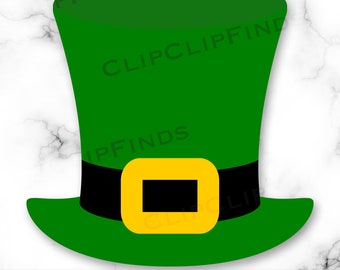 Leprechaun Hat SVG, Leprechaun Hat PNG, Saint Patrick's Day Clip Art, Digital Download