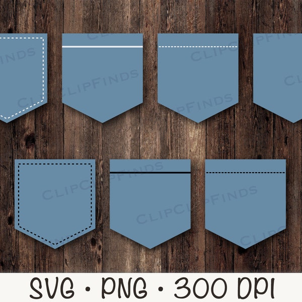 Pocket SVG, Tshirt Pocket SVG, Jean Pocket PNG, Pocket Vector Cut File, Instant Digital Download