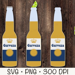 Cerveza SVG, Cerveza Clipart, Cerveza PNG, Beer Bottle Clipart, Beer with Lime, Instant Digital Download