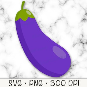Berenjena SVG, Berenjena PNG, Berenjena Clipart, Descarga digital instantánea