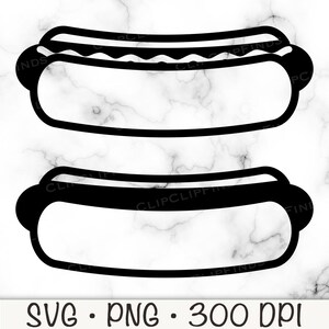 Hotdog SVG, Wiener SVG, Hotdog auf Brötchen, Hotdog PNG, Symbol Logo, 4. Juli, Bbq, Sublimation, T-Shirt Design Datei, digitaler Download