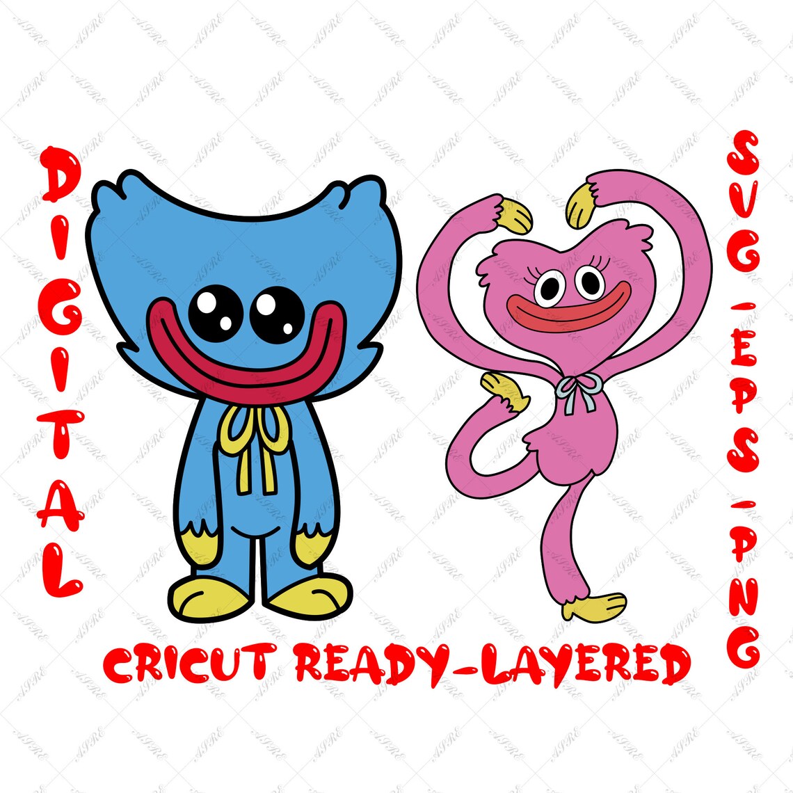 Cute Game Character Svg Poppy Playtime Svg Huggy Wuggy Svg | Etsy