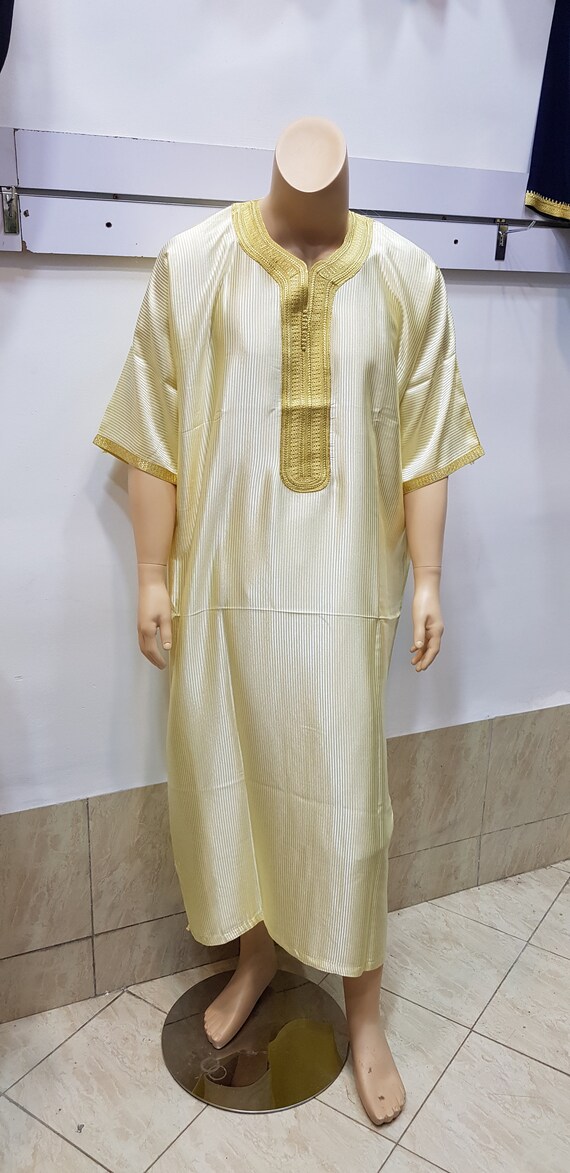 Caftan Marocain Caftan En Coton Robe Longue Pour Homme Robe