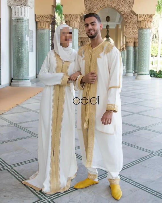 Jabador marocain de luxe pour homme Parfait pour les mariages et les evenements formels tenue de marie 3 pieces Etsy Italia