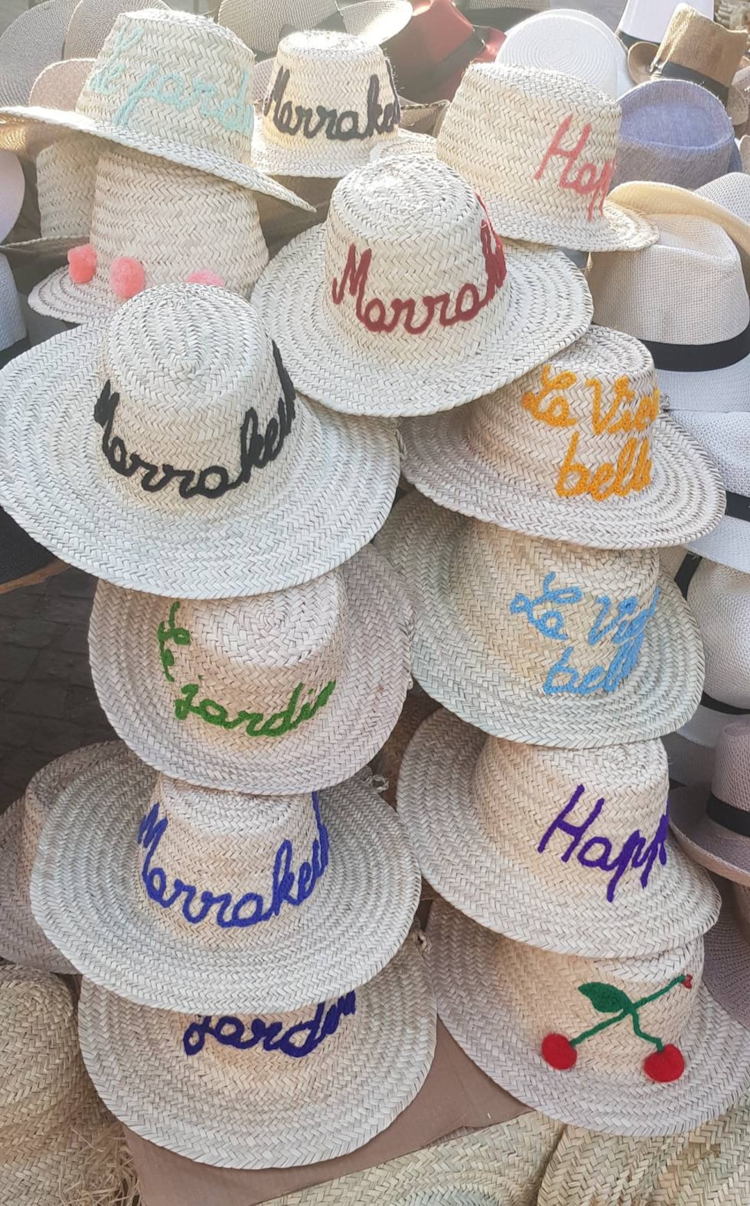Pack De 50 Chapeaux Panama Personnalisables SILABA TONICA - Ruban Avec Logo Ou Texte - Taille Unique - Couleurs Marron Ou Blanc