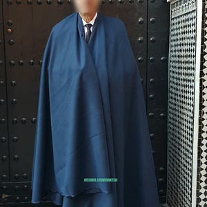 Morccan Winter Silham, Black Winter Overcoat, Burnouse Warm Cape, Long Winter Overcoat,Gray Cape, Winter Cape,Moroccan Warm Overcoat
