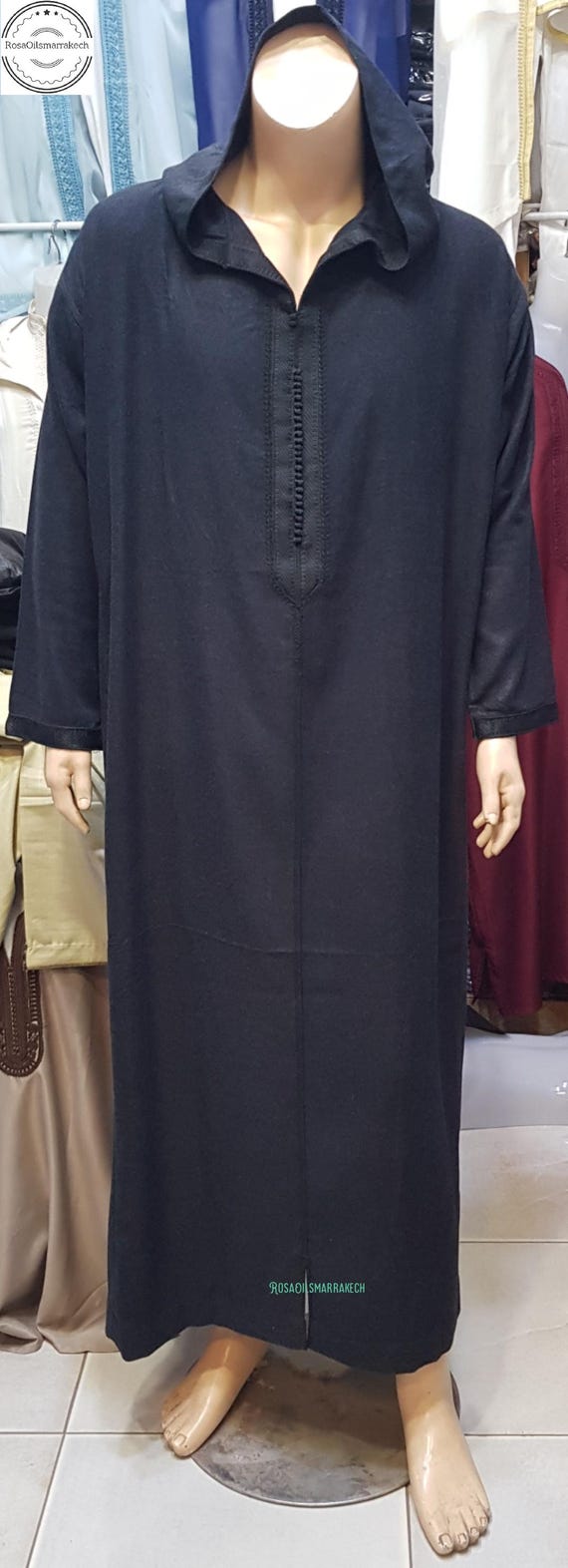 Djellaba D'hiver Pour Homme Faite Main En Mlifa Vêtements