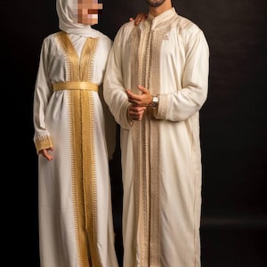 tenue de mariage pour homme, jabador marocain homme, jabador tradicional 3 piezas, caftan marocain pour mariage