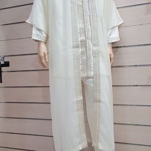 Jabador de mariage marocain pour homme - Tenue de marié traditionnelle 3 pièces