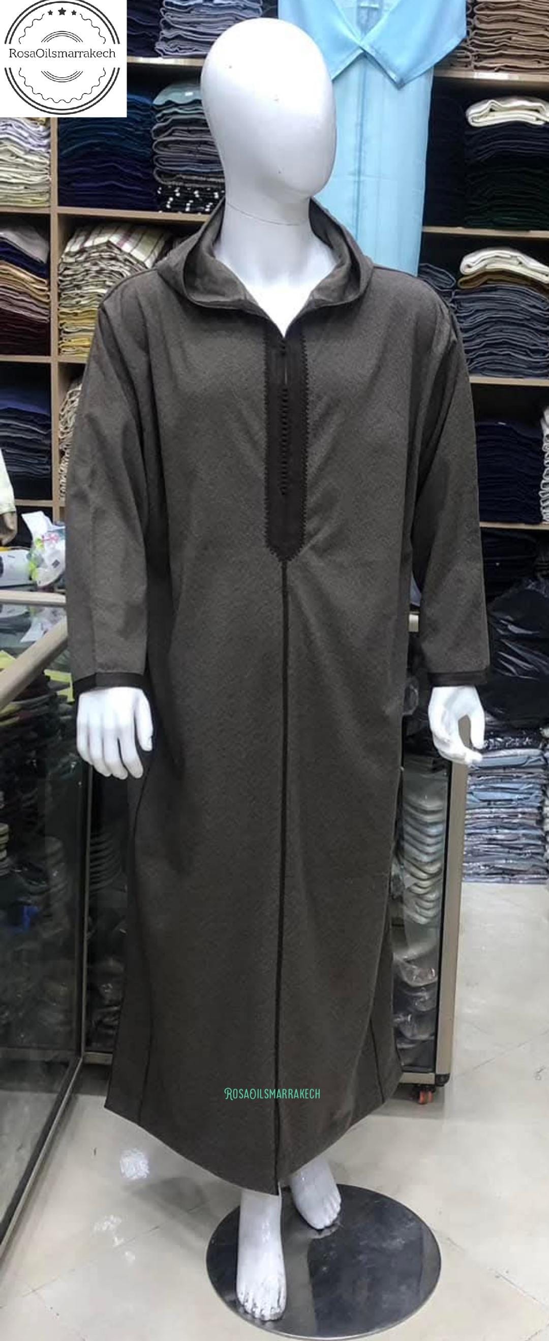 Handmade Moroccan Wool Djellaba for Men Perfect for Winter Comfort