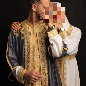 Ensemble de trois pièces Jabador lebsa marocain pour homme image 5