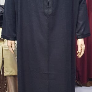 Djellaba marocain pour homme, caftan oriental, caftan marocain, vêtements de l’aide, hommes Gandoura, marocains traditionnels