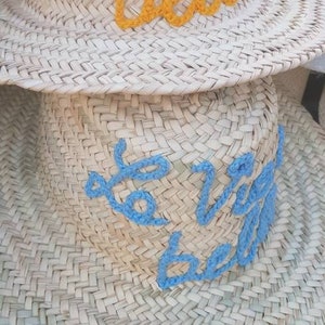 Chapeaux de paille pour femmes personnalisés image 5