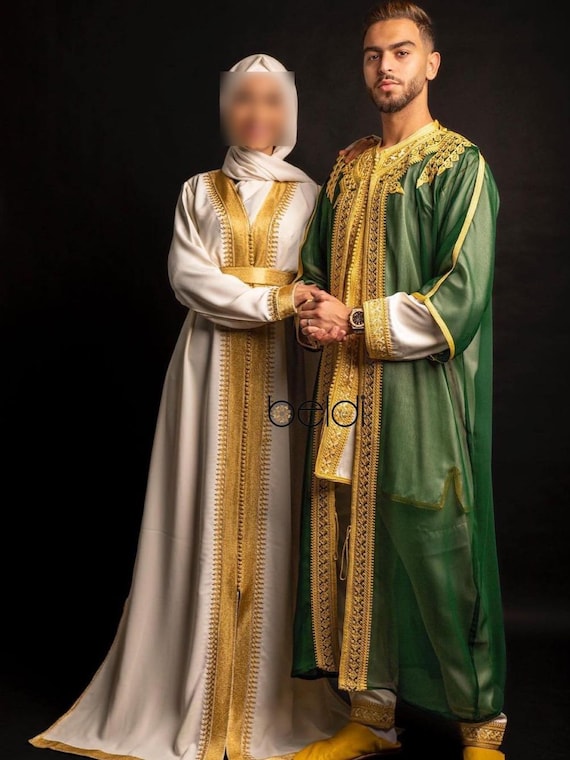 Gold Jabador Noir Homme Jabador Homme Tunique Traditionnelle