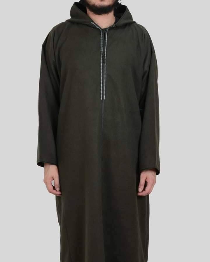 Caftan Homme En Coton - Robe Longue Islamique, Vêtement De Prière, Style Arabe Traditionnel Pour Ramadan Et Occasions - 10