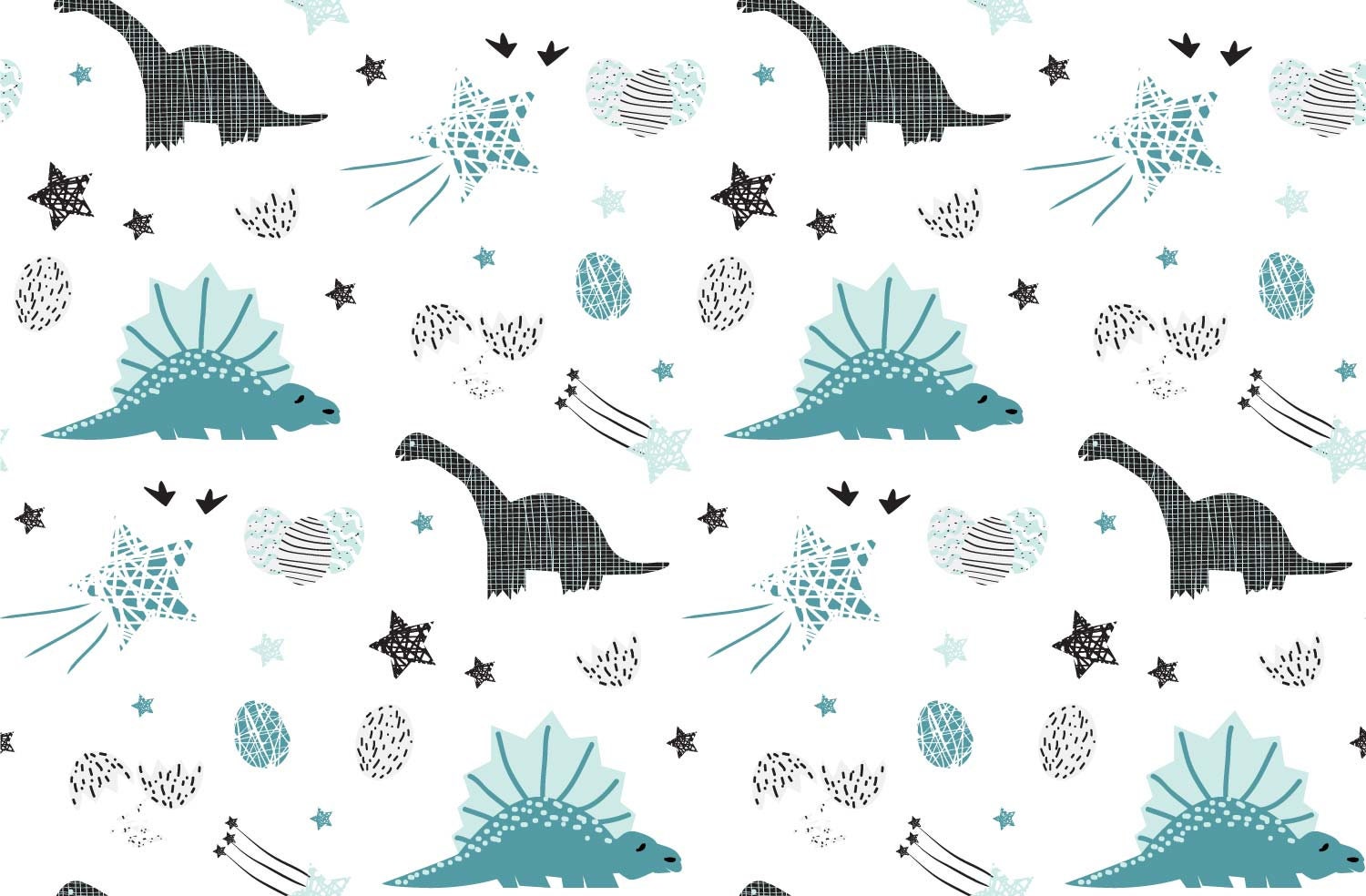 Papier Peint Aleosaurus Auto-Adhésif, Papier Textile, Enfant Facile à Poser, Murale, Peel & Stick Wa