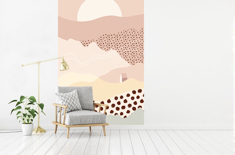 Papier Peint Thar Auto-Adhésif, Papier Textile, Canvas Facile à Poser, Mural