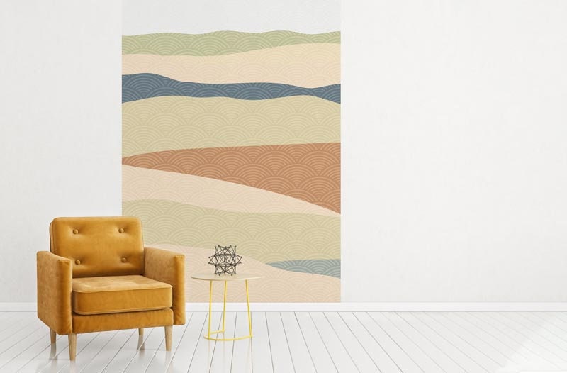 Papier Peint Stratification Auto-Adhésif, Papier Textile, Canvas Facile à Poser, Mural