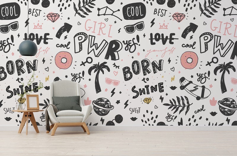 Papier Peint Textile Playa Auto-Adhésif, Dessin Enfant