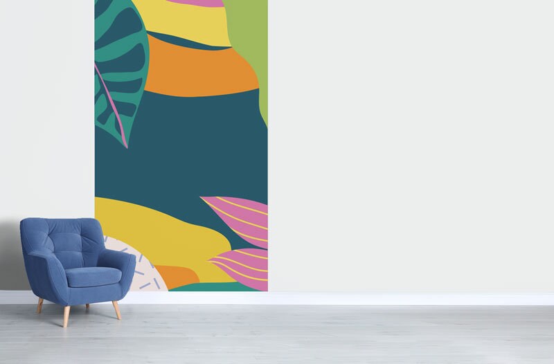 Papier Peint Automne Auto-Adhésif, Papier Textile, Canvas Facile à Poser, Mural