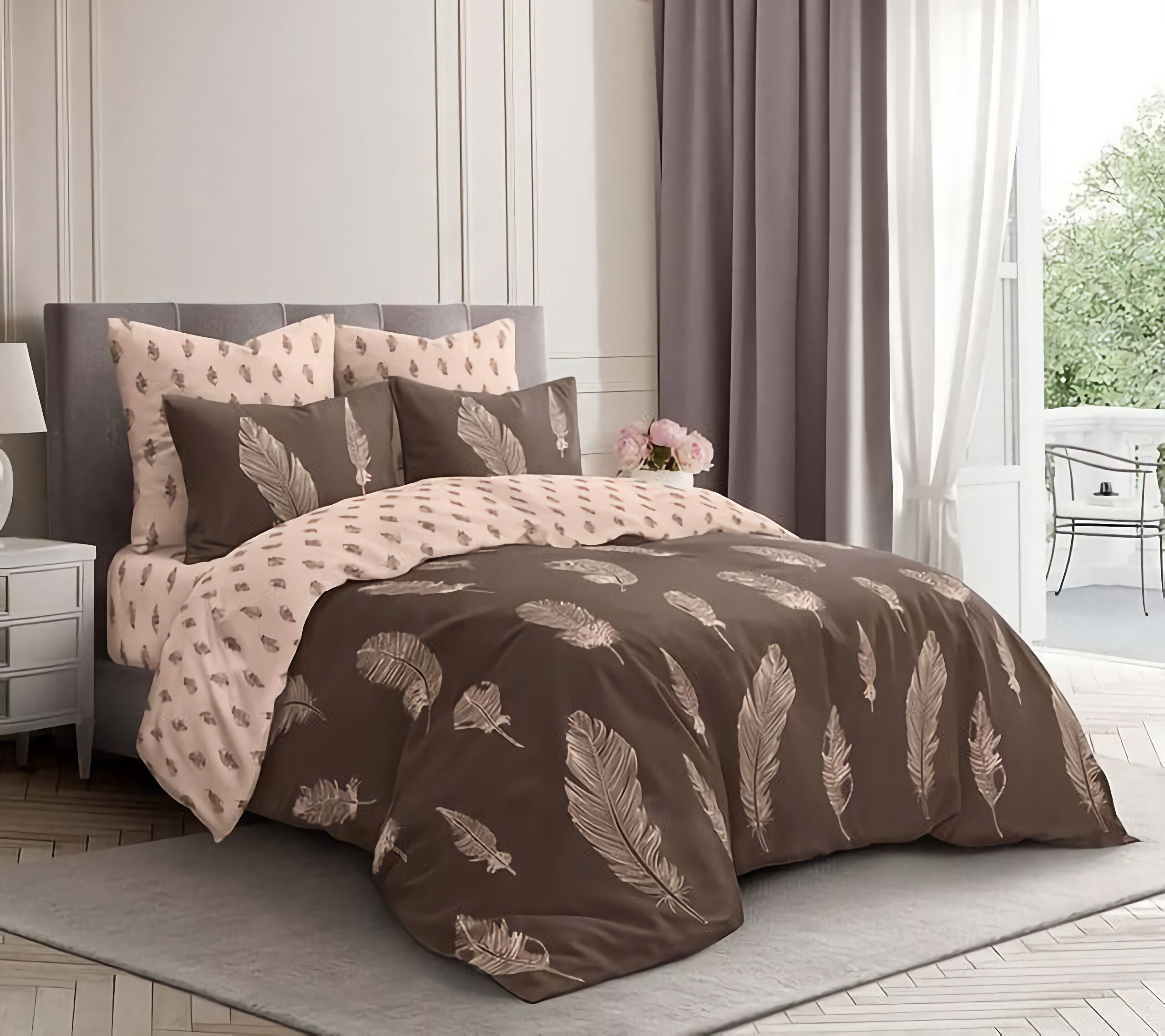 Boho Bedding Bedding Set Home Textile Brown Bedding Etsy
