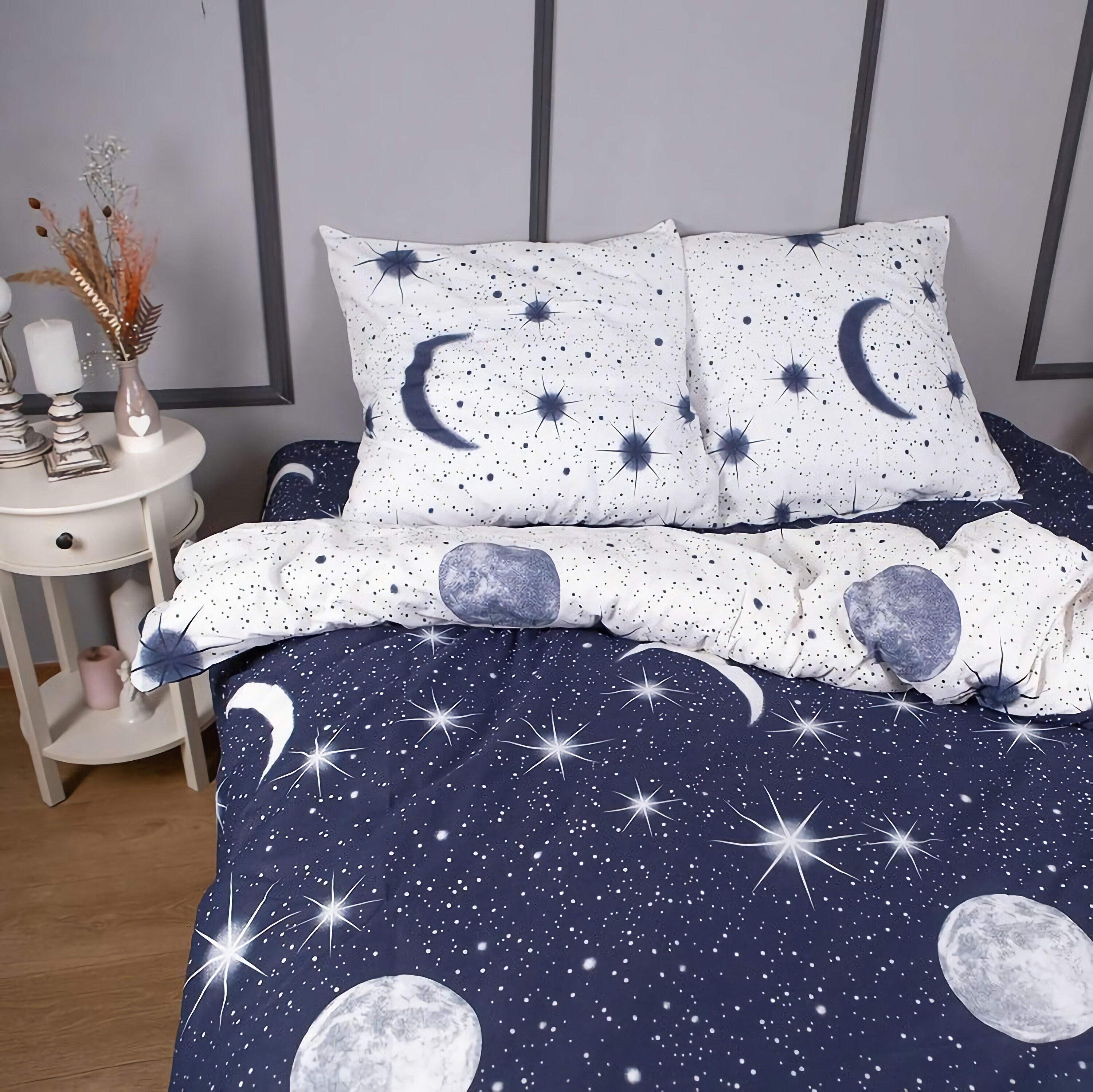 Space Bedding Set 100 cotton Cotton Bed Sheets Bedding Etsy